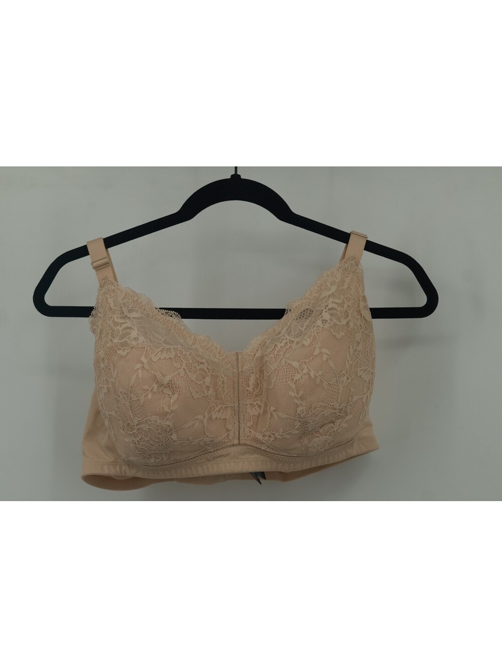 UNDERSTANCE 40D Cotton Cup Full Coverage Bra Champagne Lace NWT Comfort Support